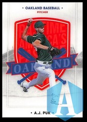 2021 Panini Chronicles America's Pastime A.J. Puk Oakland Athletics #26